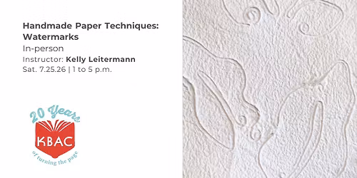 Workshop \u2013 Handmade Paper Techniques: Watermarks