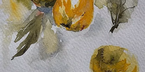 Watercolour Breakfast - guided watercolour painting class (October 24)