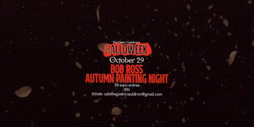 Halloweek: Bob Ross Autumn Painting Night