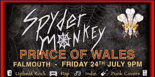 SPYDER MONKEY - LIVE - THE PRINCE OF WALES, FALMOUTH