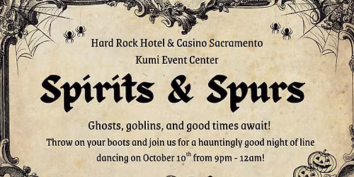 Spirits & Spurs - Line Dancing Night