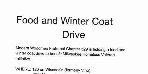 Food and Winter Coat Drive