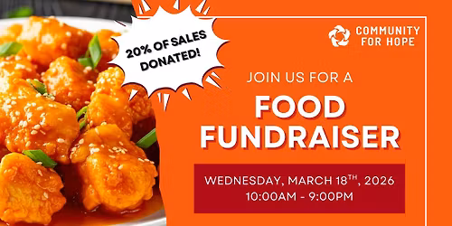 Panda Express: Fundraiser for Community for Hope