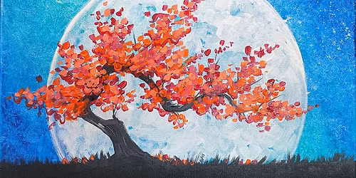 Paint and Sip: Bonsai Tree Moon