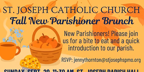 Fall New Parishioner Brunch - St. Joseph Parish