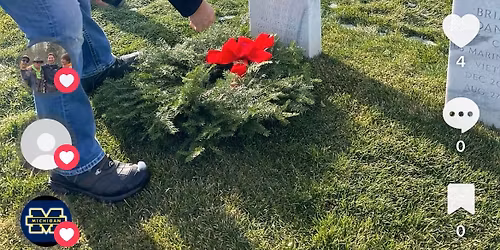 Christmas Wreath laying at Great Lakes National Cemetery by American Legion Post 413