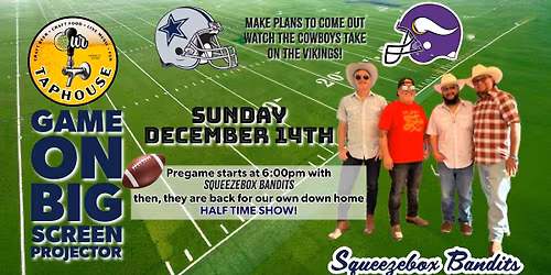 Cowboys watching Party with Squeezebox Bandits