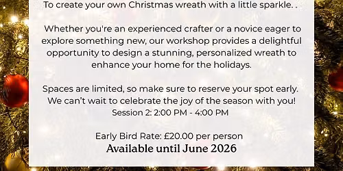 Sparkle & Shine Christmas Wreath Making 