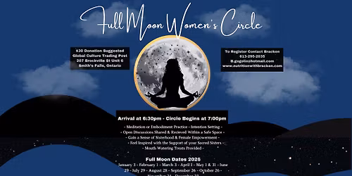 Full Moon Women's Circle - May 31, 2026
