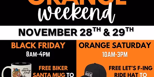Black & Orange Weekend
