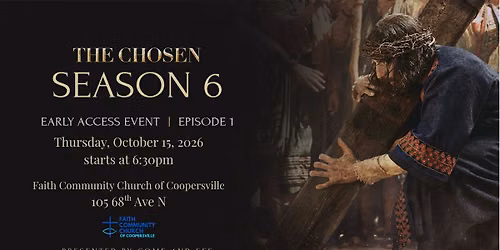 The Chosen Season 6 - Early Screening at Faith CCC