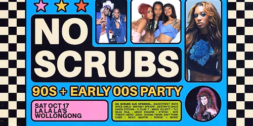 No Scrubs: 90s + Early 00s Party - Wollongong