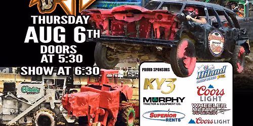 2026 O'Reilly Auto Parts Night of Destruction Demo Derby, Figure 8 Racing & Combine Derby