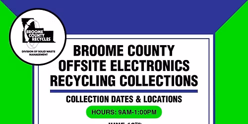 Broome County Offsite Electronics Recycling Collection-Park and Ride, Chenango