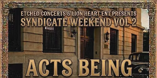 SYNDICATE WEEKEND VOL 2 LIVE IN BATTLE CREEK!!