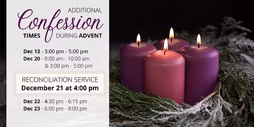 Parish Advent Reconciliation Service