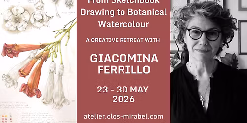 "Little botanical treasures collection" From sketchbook drawing to botanical watercolour with Giacom