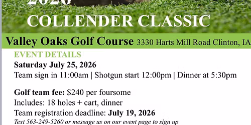 2026 Collender Classic