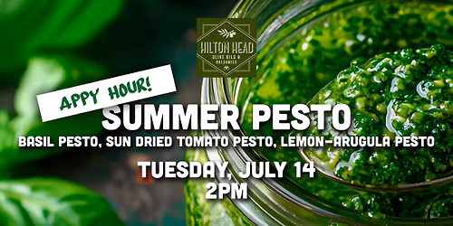 APPY HOUR: Summer Pesto