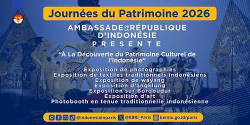 Journ\u00e9es du Patrimoine :  Visite libre de l'Ambassade d'Indon\u00e9sie \u00e0 Paris