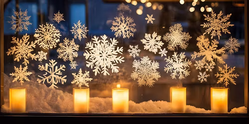 Winter Window Displays & Scavenger Hunt