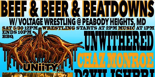 BEEF & BEER & BEATDOWNS 5\/30\/26