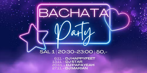 Pravideln\u00e9 \u010dtvrte\u010dn\u00ed BACHATA p\u00e1rty ve Stol\u00e1rn\u011b!
