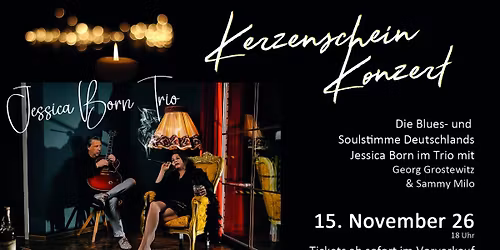 Kerzenscheinkonzert mit Jessica Born - Trio