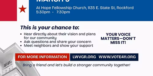 Rockford Meet and Greet County Board 12 and all other candidates