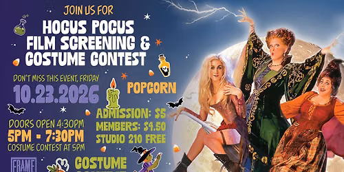 Hocus Pocus Film Screening and Costume Contest!