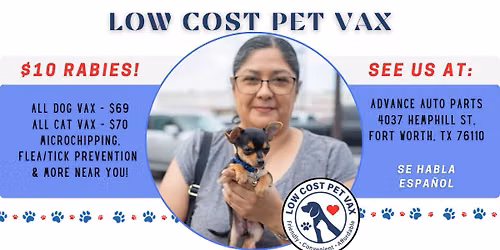 Fort Worth Low Cost Pet Vaccinations (Hemphill St)