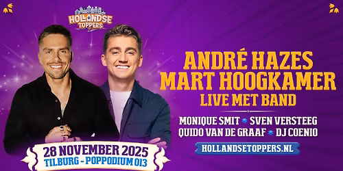 Andr\u00e9 Hazes & Mart Hoogkamer Live met band - Poppodium 013