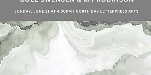 An Afternoon of Poetry with Cole Swensen & Kit Robinson