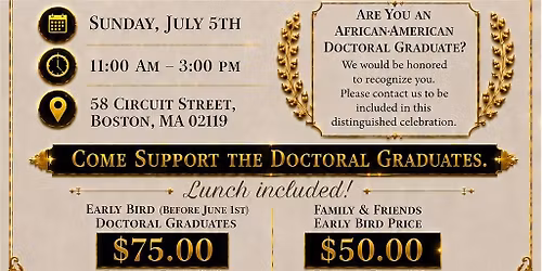 HONORING AFRICAN~AMERICAN MUSLIM WOMEN DOCTORAL  GRADS