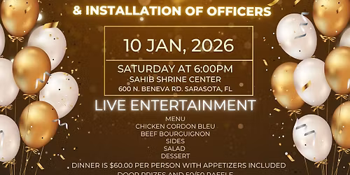 2026 Samoor Grotto Monarch's Masquerade Ball and installation of officers