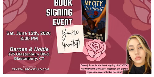 Book Signing with author Crystalee Castillo