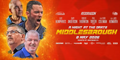 A night at the darts - Middlesbrough 2026