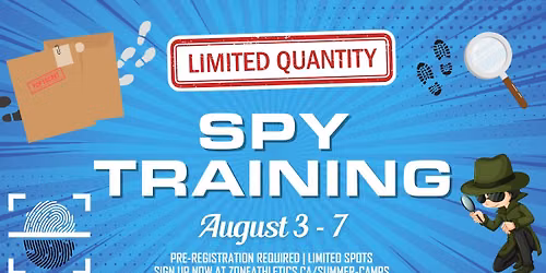 Spy Training - LIMITED SPOTS