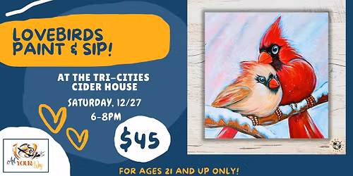 Lovebirds Paiint & Sip!