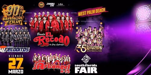 90's BANDA TOUR LOS RECODITOS, BANDA EL RECODO TABLES