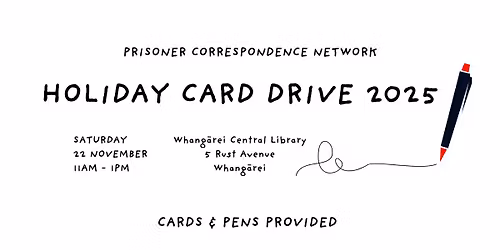PCN Holiday Card Drive 2025: Whang\u0101rei Drop-In Event