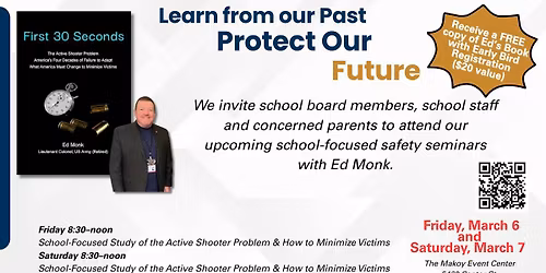 Ed Monk Author of First 30 Seconds School Focused Seminar