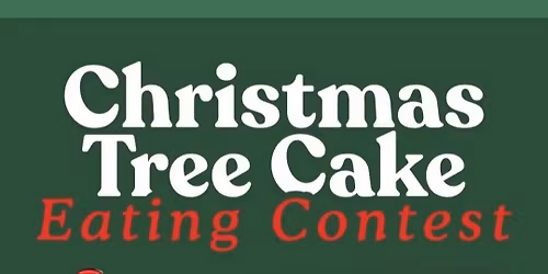 Christmas Tree Cake Eating Contest 