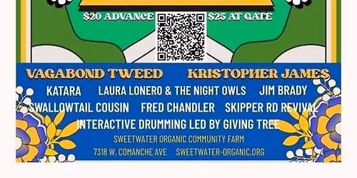 Sat 12\/6 3pm Skipper Road Revival at Sweetwater Organic Community Farm-Tampa Bay Farm Aid Music Fest