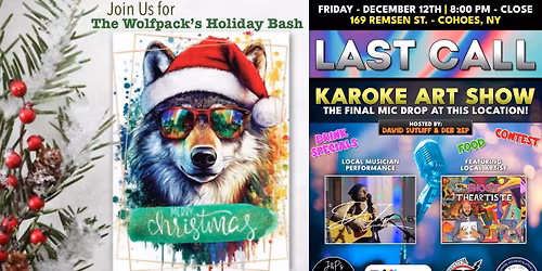 The Wolfpack\u2019s Holiday Bash & Karaoke Art Show\ud83d\udc3a\ud83c\udf84