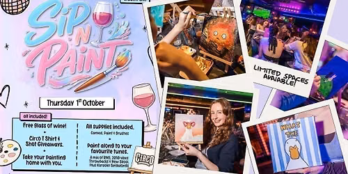 CIRCO\u2019S SIP N\u2019 PAINT \ud83c\udfa1 [1ST OCT] 9pm