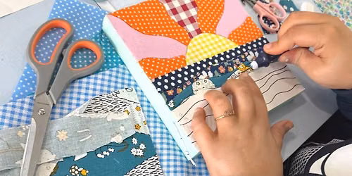 Kinusaiga (No-Sew Mosaic Quilt) Class @ Three Blue Brushes Studio
