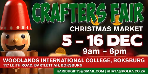 Crafters Fair Christmas Market, Woodlands International College, Boksburg