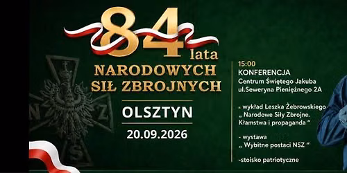 84. rocznica utworzenia NSZ - Olsztyn 