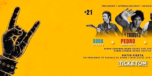 EL TRIBUTO PEDRO SUAREZ VERTIZ. SODA STEREO  Y ENANITOS VERDES EN PASSAIC